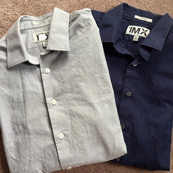 Men’s Express set of 2 medium dress shirts VGUC - Picture 1 of 5